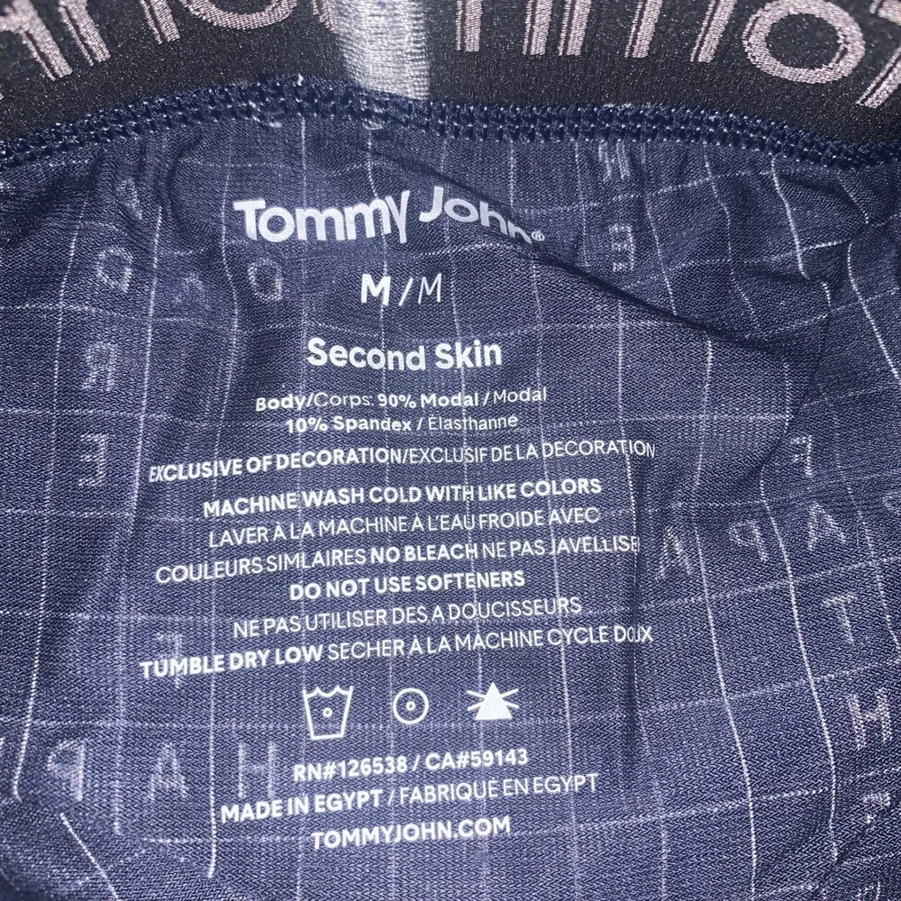 Tommy John FATHER'S DAY CROSSWORD Second Skin Boxer Briefs‎ Navy Mens 6